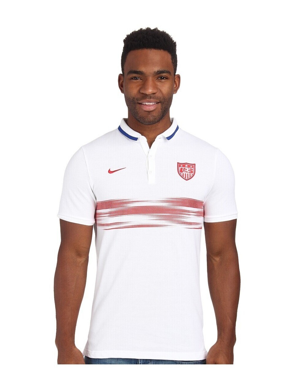 Nike Mens Authentic Soccer Polo T-Shirt Size S